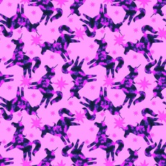 Christmas animals seamless horse pattern for wrapping paper and fabrics