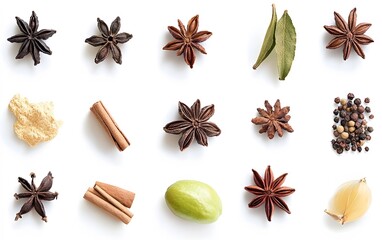 Assortment of Aromatic Spices and Herbs