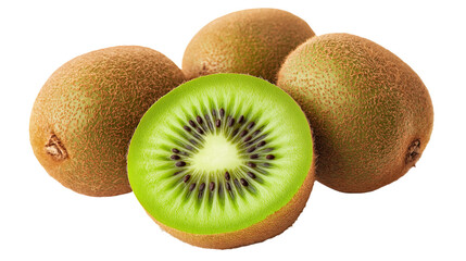 kiwi fruit isolated on white background , transparent
png 