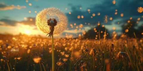 Dandelion Seed in the Wind: A Symbol of Change