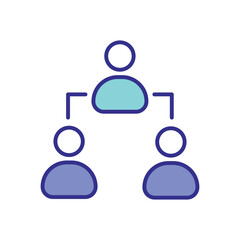 Obraz premium Team icon vector stock illustration