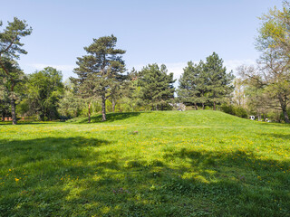 Obraz premium Panorama of South Park in city of Sofia, Bulgaria
