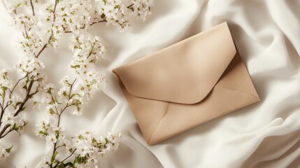 Blooming envelope soft vintage brown style