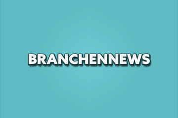 Branchennews (Industry news) - A turquoise banner illustration with white text.