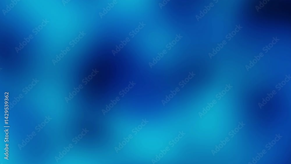 Aufkleber dark blue fluid blur gradient abstract technology background. seamless loop