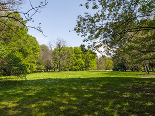 Obraz premium Panorama of South Park in city of Sofia, Bulgaria