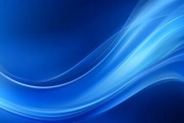 Abstract Blue Wave Background Design  Fluid Dynamic Curves