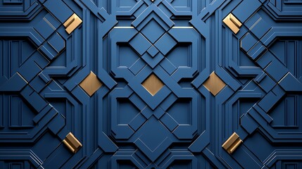 A vibrant electric blue background with geometric line patterns, modern and energetic