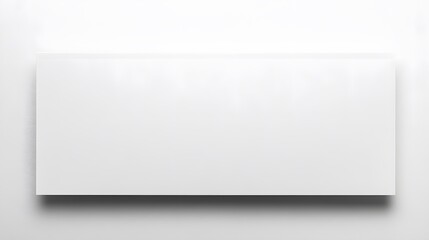 Blank White Paper Mockup Flat Lay Minimalist Design