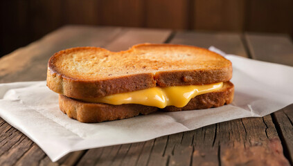 Melted cheese sandwich on toasted bread, perfect for food photography, menu for cafe, restaurants.