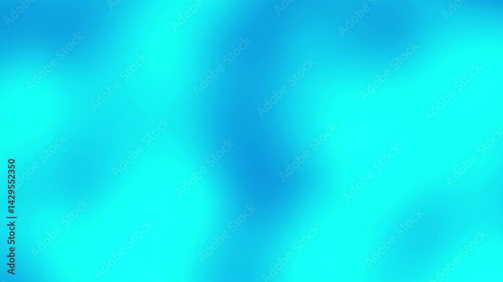 Poster Abstract glowing teal blue gradient background loop animation