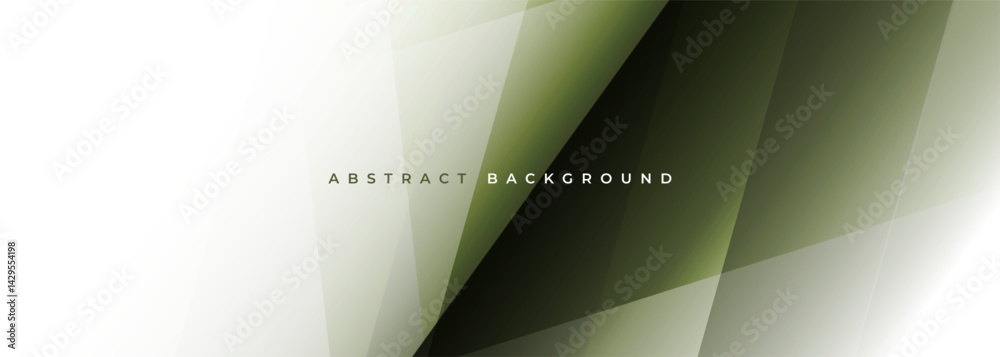 Aufkleber white and marsh colored modern abstract wide banner background with geometric shapes. vector illustr