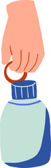 Hand Holding a Mini Loop Bottle