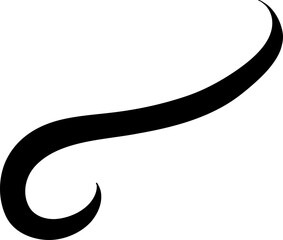 Looped Decorative Swirl Line Element