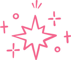 Abstract Starburst with Sparkle Accents