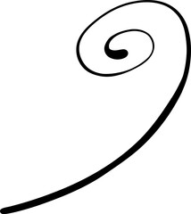 Elegant Hand Drawn Swoosh Accent