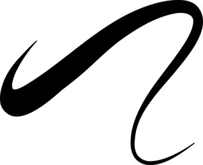 Flowing Hand Drawn Decorative Element