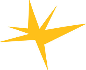 Abstract spiked star graphic shape