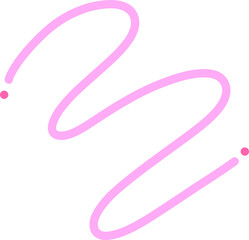 Modern abstract curved line with dynamic wavy design