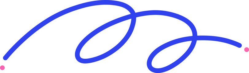 Abstract looping curved line with elegant and minimalist design