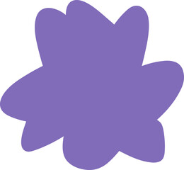 Jagged and bold hand drawn abstract shape with irregular edges for modern decor