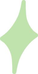 Minimalist sparkle shape with geometric hand drawn design