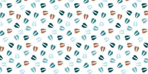 scatter seamless pattern with giraffe footprints in multi color for textile, wallpaper, fabric and other. animal footprint background