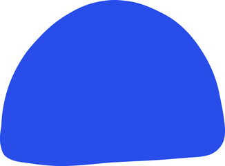 Half-Circle Rounded Abstract Shape for Decoration