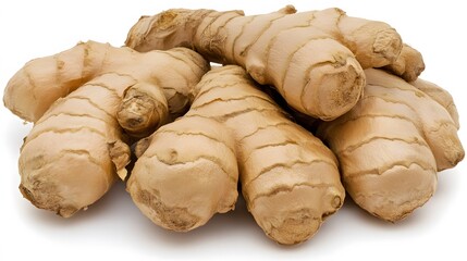 Fototapeta premium Fresh Ginger Root Pile Organic Spice Healthy Food