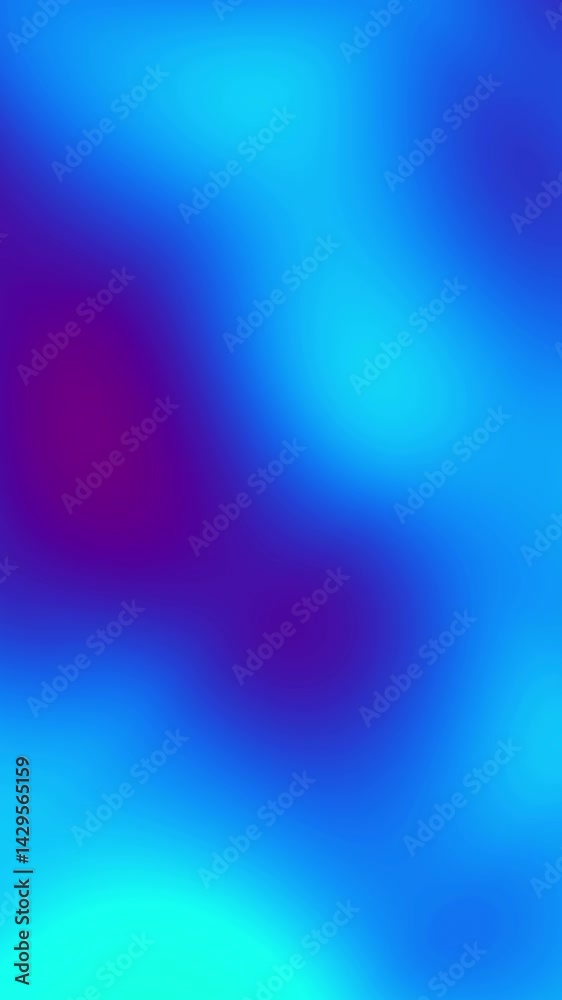 Poster Blue color smooth abstract vertical backgrounds, vertical loop background