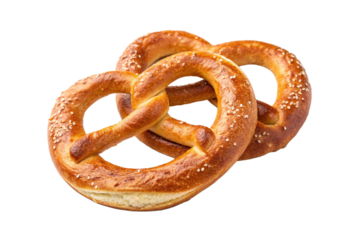 pretzels isolated on white background