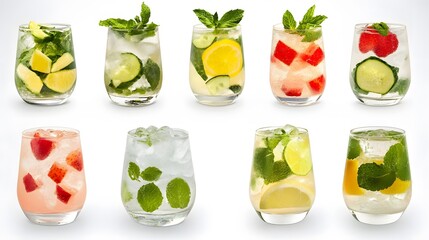Refreshing Fruit Infused Water Summer Drinks