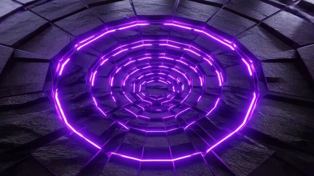 Hex grid glowing motion across a dark tech surface for tech background concept