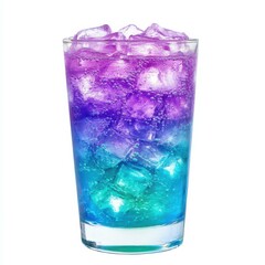 Enjoy a vibrant cocktail with layers of rich colors, perfect for any party or celebration.