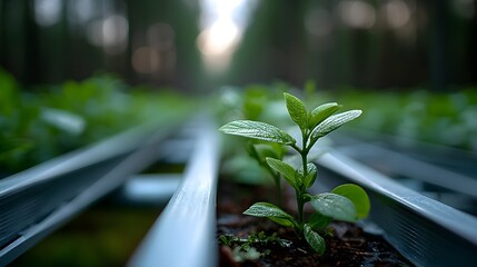 Sustainable agriculture initiatives using energy-efficient irrigation near protected forests