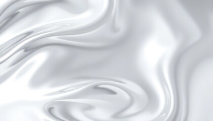 Fototapeta premium Silky Smooth Elegance: A Flowing White Abstract Texture Background