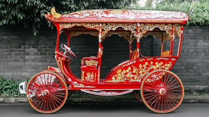 Ornate Red Carriage