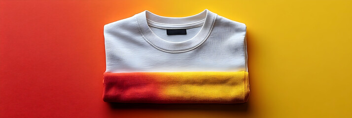 Folded White T-Shirt 3D Illustration