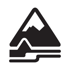 Hill icon or logo isolated sign symbol vector illustration - Collection of high quality black style vector icons