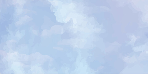 Abstract sky and clouds background, Vibrant clear sky with puffy and blurry natural clear clouds, watercolor background concept abstract cloudy sky	

