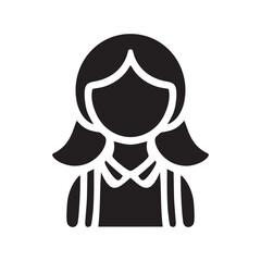 Woman icon or logo isolated sign symbol vector illustration - Collection of high quality black style vector icons