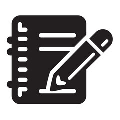 Note icon or logo isolated sign symbol vector illustration - Collection of high quality black style vector icons