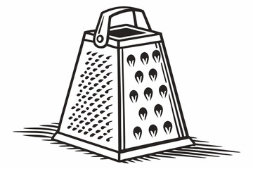 a grater silhouette vector illustration