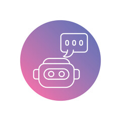 Chat Bot vector icons stock illustration