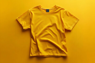 Yellow T-Shirt Mockup Photo