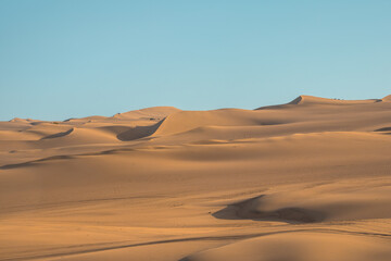 Espectacular fotografía del desierto de la Huacachina, Ica, Perú.