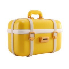 Luggage png isolated plasticine background for travel purpose.