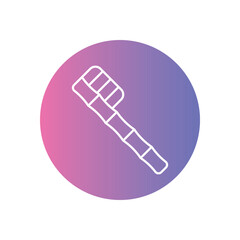 Biodegradable Toothbrush icon vector stock illustration