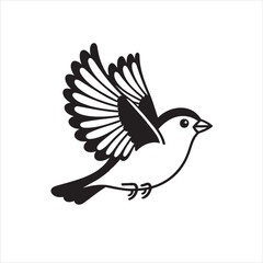 Cute Western Tanager Bird Cartoon