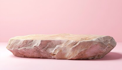 Natural stone platform, light beige